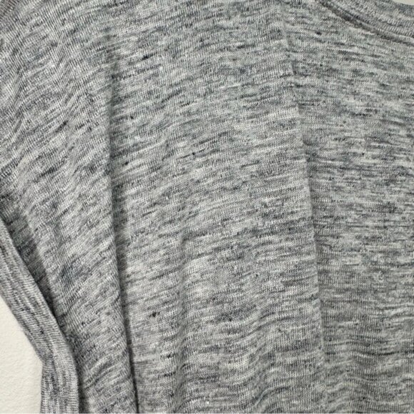 Rebecca Taylor Jersey Grey Wrap Dress 100% Linen Size Small - Picture 6 of 15